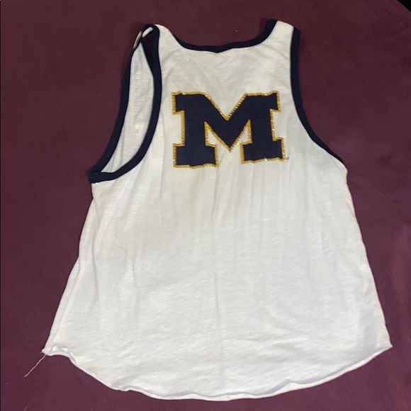 Pink Michigan (Go Blue) tank top - Picture 3 of 3
